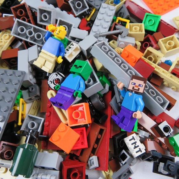 LEGO lot of small pieces, blocks, accessories, approx 1 lb 9 oz - Picture 2 of 7